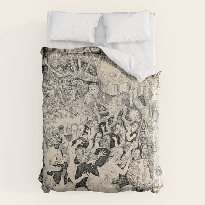 Eduard Wiiralt - Cabaret 1931 Duvet Cover Gallery Image 6