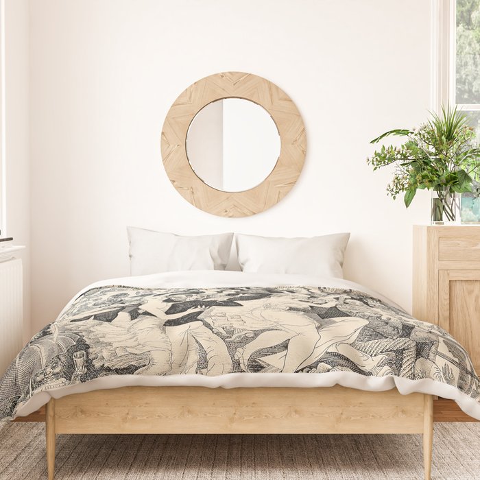 Eduard Wiiralt - Cabaret 1931 Duvet Cover Gallery Image 3