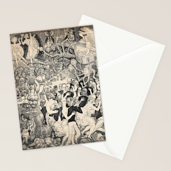 Eduard Wiiralt - Cabaret 1931 Stationery Card Gallery Image 2