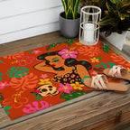 Tropical Tiki Girl Outdoor Rug Gallery Image 2