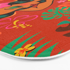 Tropical Tiki Girl Bath Mat Gallery Image 3