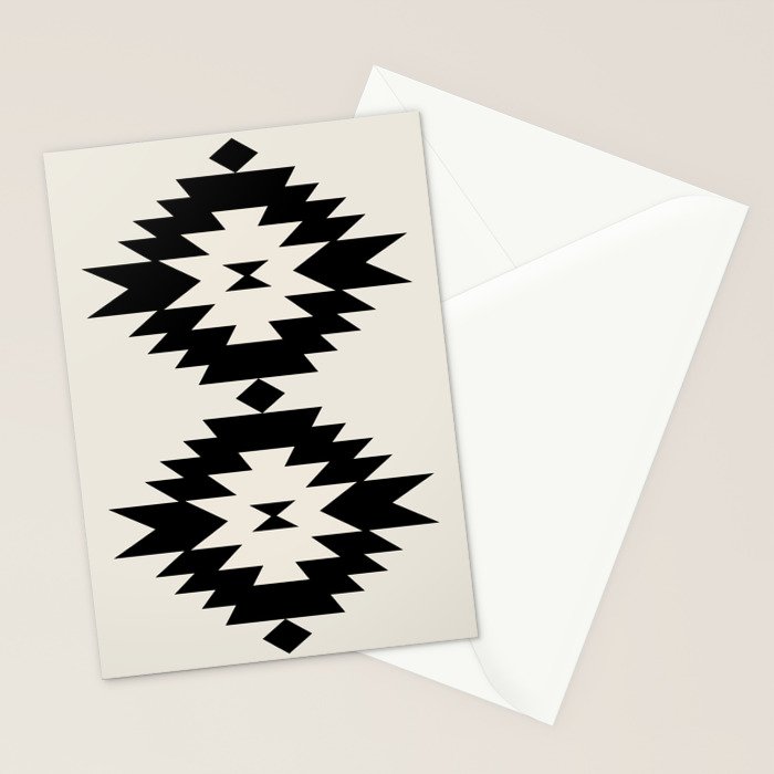 Southwestern Minimalism - Black Neutral Beige Stationery Card Gallery Image 2