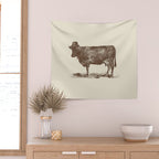 Cow Cow Nut #1 Wall Tapestry Gallery Image 2