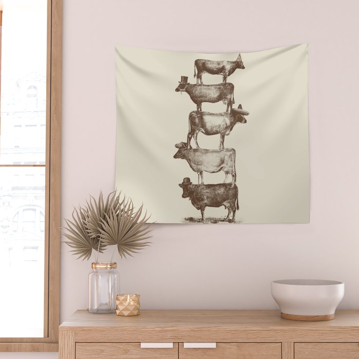 Cow Cow Nuts Wall Tapestry Gallery Image 2