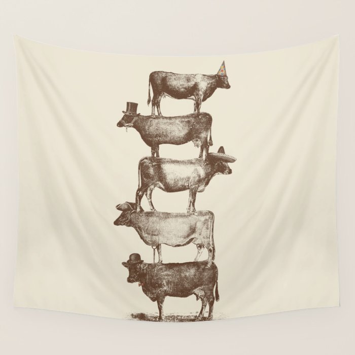 Cow Cow Nuts Wall Tapestry Gallery Image 4