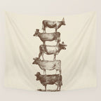 Cow Cow Nuts Wall Tapestry Gallery Image 4