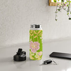 Grandma's Flowers (Green) Water Bottle Gallery Image 4