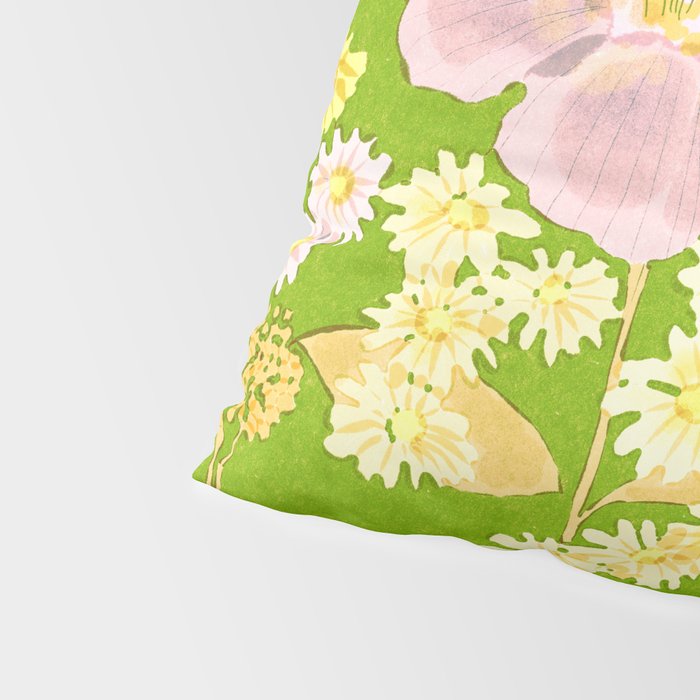 Grandma's Flowers (Green) Pillow Sham Gallery Image 4
