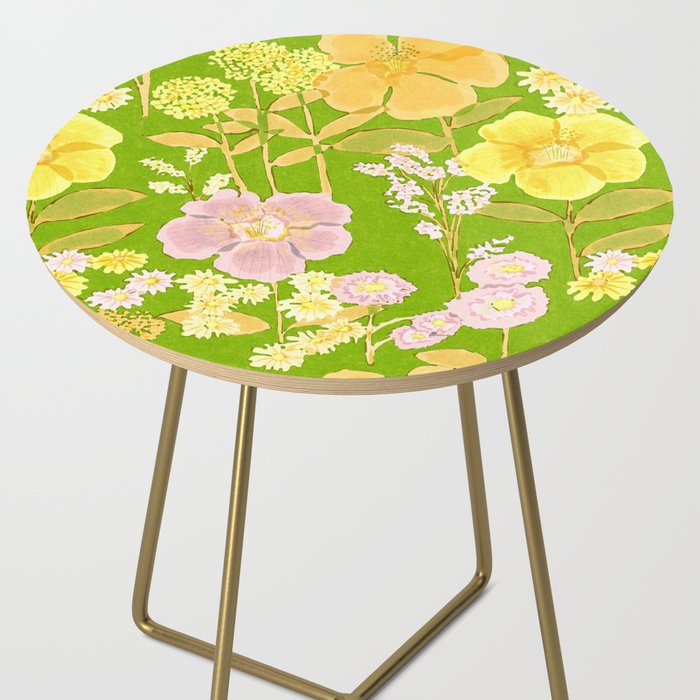 Grandma's Flowers (Green) Side Table Gallery Image 2