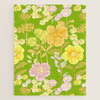 Grandma's Flowers (Green) Jigsaw Puzzle Gallery Image 1