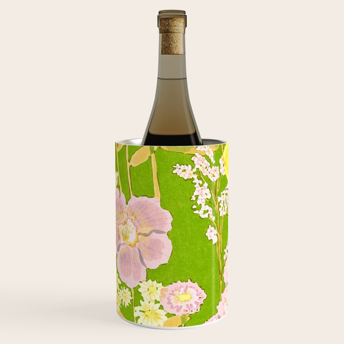 Grandma's Flowers (Green) Wine Chiller Gallery Image 1