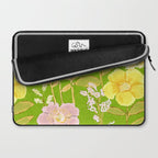 Grandma's Flowers (Green) Laptop Sleeve Gallery Image 2