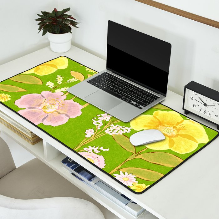 Grandma's Flowers (Green) Desk Mat Gallery Image 2