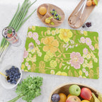Grandma's Flowers (Green) Cutting Board Gallery Image 2