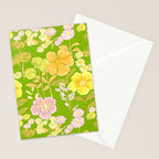 Grandma's Flowers (Green) Stationery Card Gallery Image 2