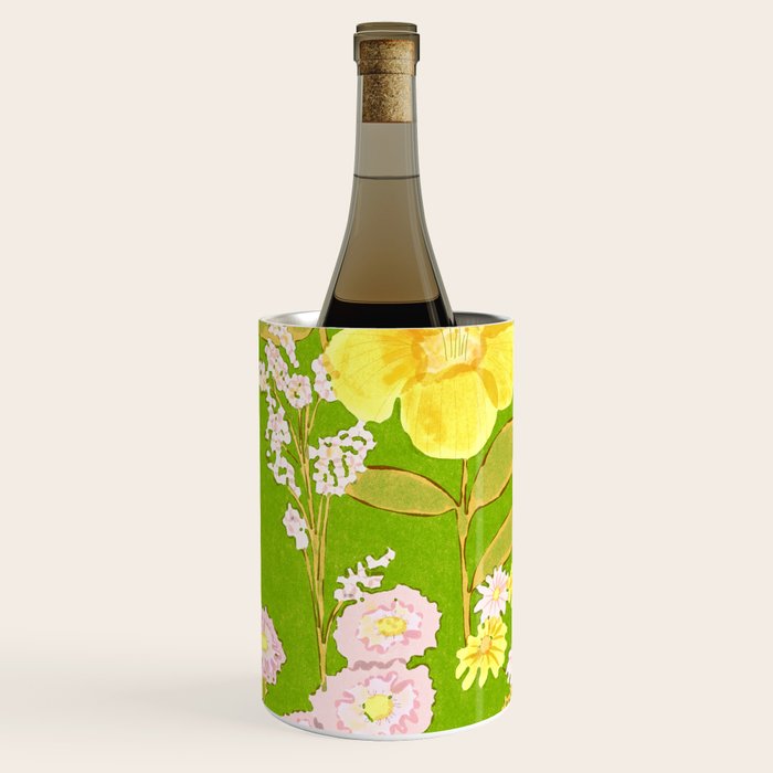 Grandma's Flowers (Green) Wine Chiller Gallery Image 3