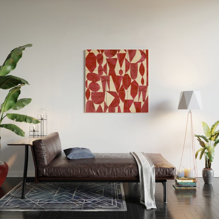 CRIMSON RUBY Wood Wall Art Gallery Image 2