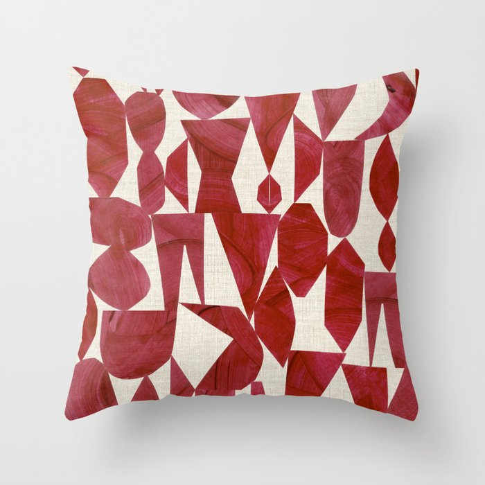 CRIMSON RUBY Throw Pillow Gallery Image 1