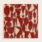 CRIMSON RUBY Wood Wall Art Gallery Image 1