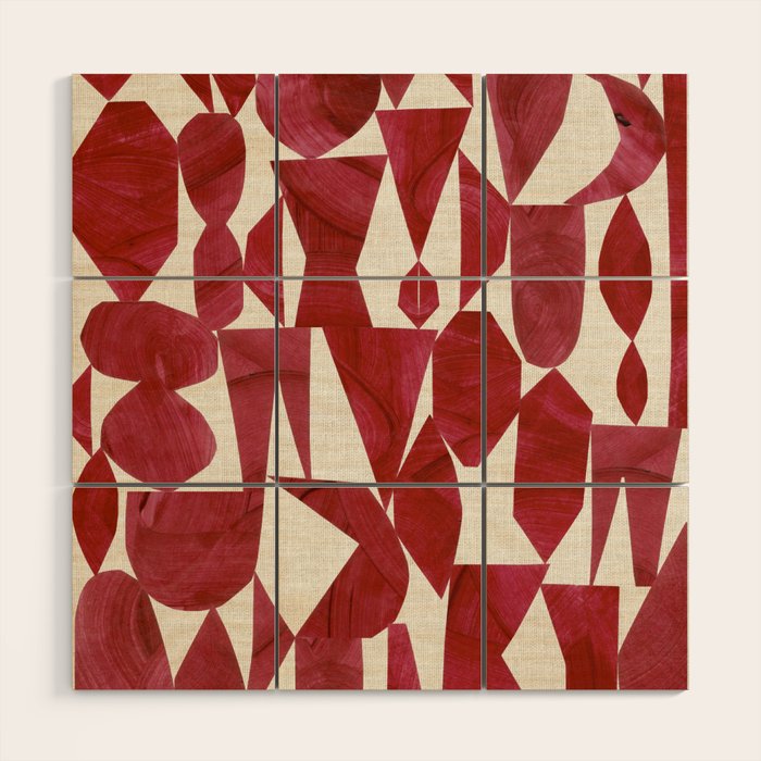 CRIMSON RUBY Wood Wall Art Gallery Image 1
