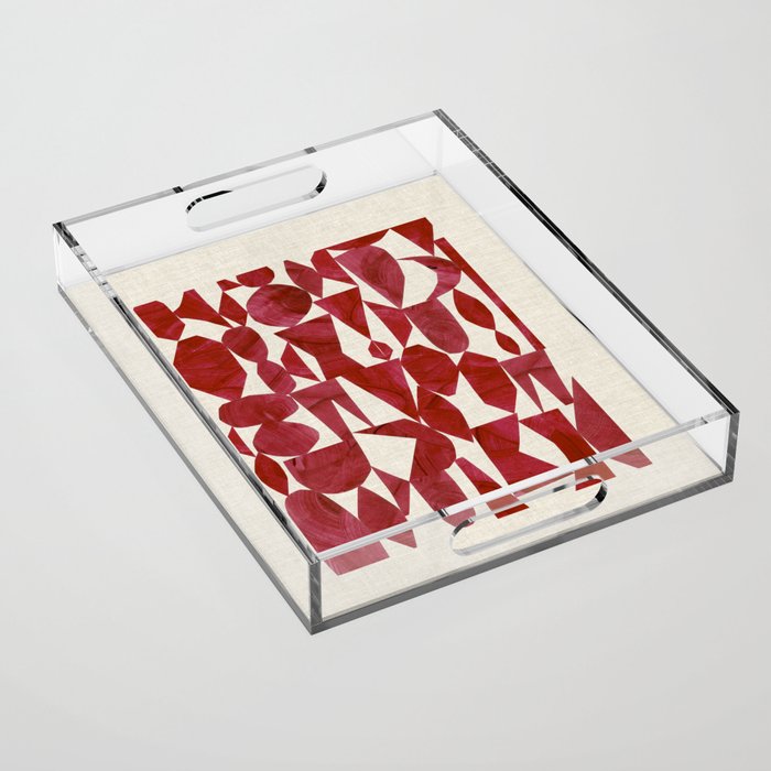 CRIMSON RUBY Acrylic Tray Gallery Image 1