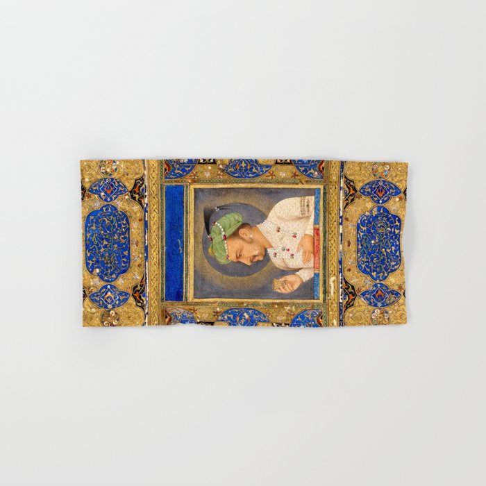 Antique Indian Miniature Painted Illustration Bath Towel Gallery Image 1