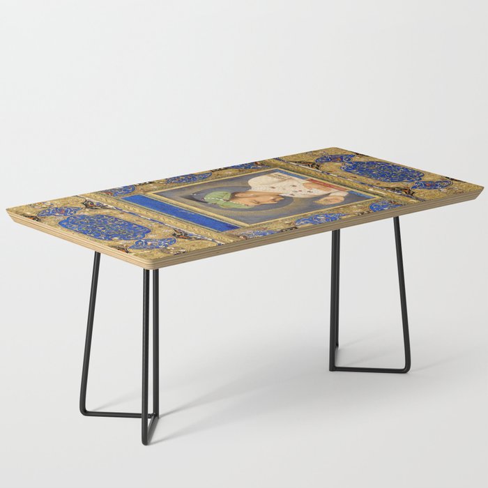 Antique Indian Miniature Painted Illustration Coffee Table Gallery Image 1