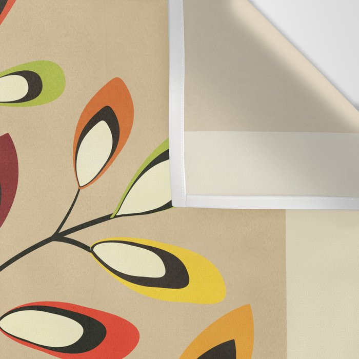 Mid-Century Abstract Branch 02 Wall Tapestry Gallery Image 3