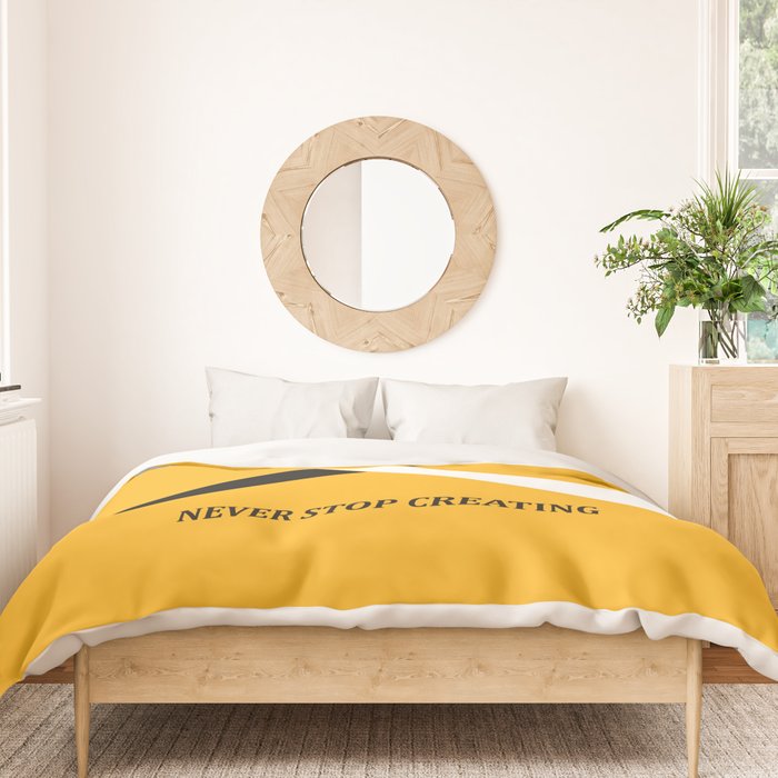 Never stop creating (the infinity pencil) Duvet Cover Gallery Image 3