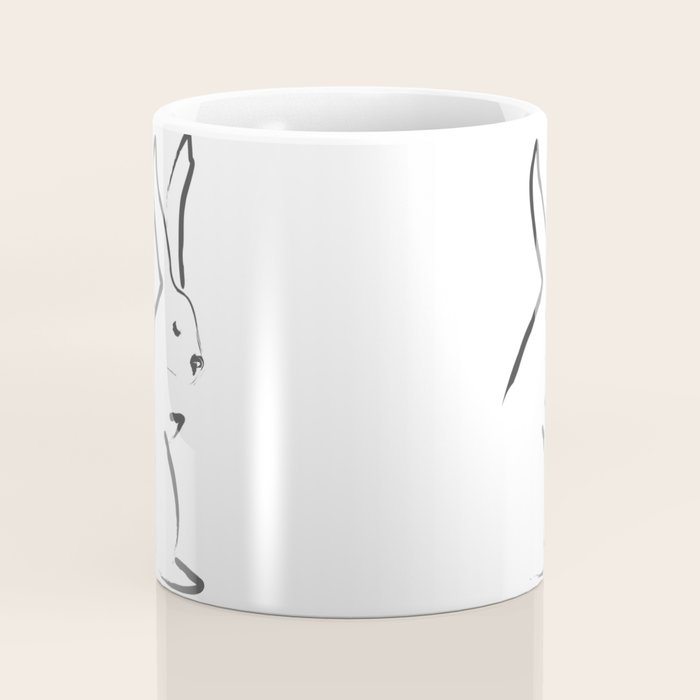 Zen Snow Bunny Coffee Mug Gallery Image 4