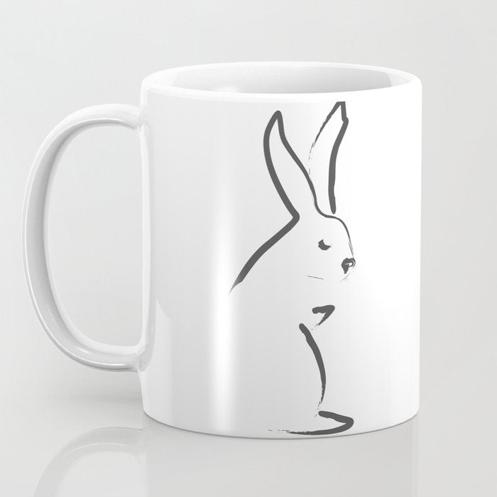 Zen Snow Bunny Coffee Mug Gallery Image 3