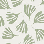 Sage Green Wispy Leaves Contemporary Abstract Botanical Pattern Coffee Mug Gallery Image 2