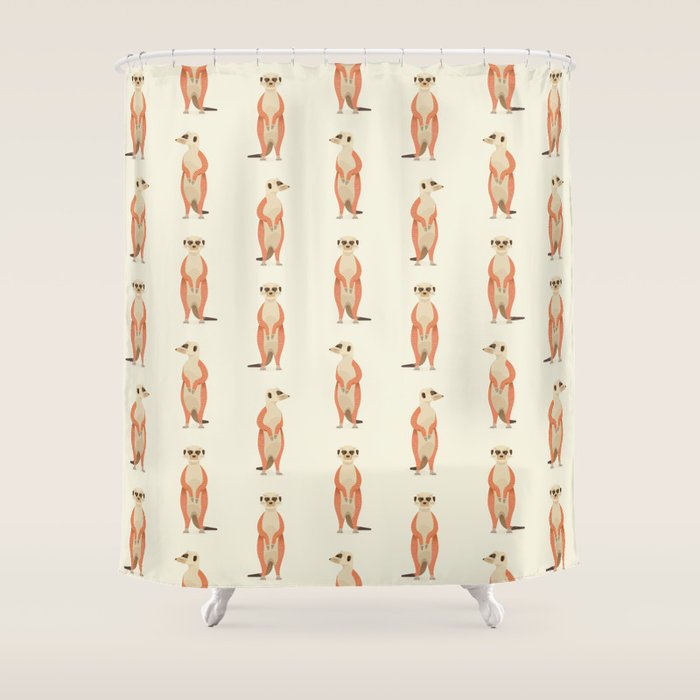 Whimsical Meerkats Shower Curtain Gallery Image 1