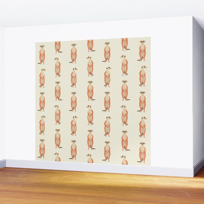 Whimsical Meerkats Wall Mural Gallery Image 2