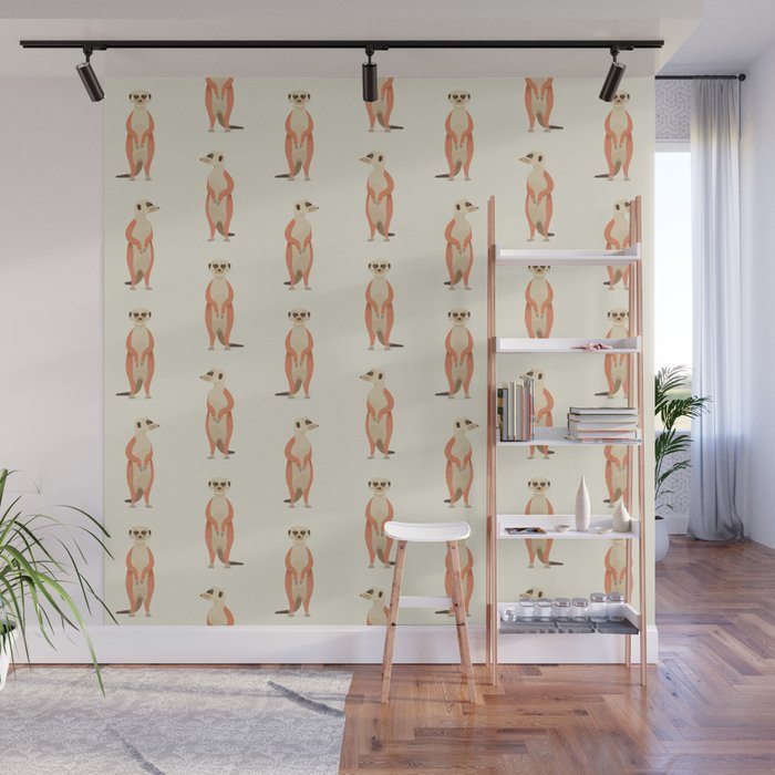 Whimsical Meerkats Wall Mural Gallery Image 1