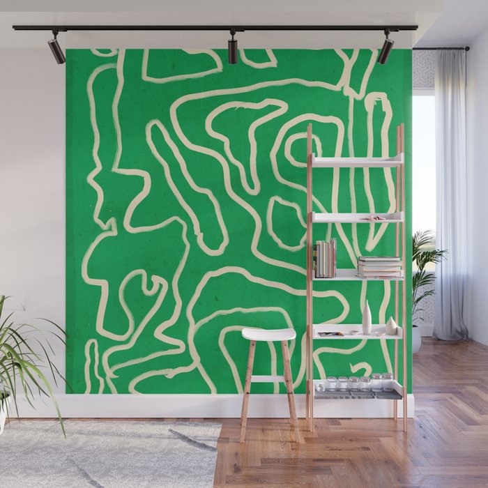 Abstract line art 151 Wall Mural Gallery Image 1