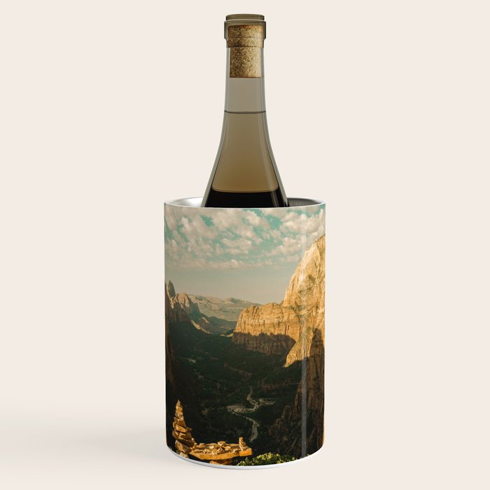Zion Mornings - National Parks Nature Photography Wine Chiller Gallery Image 1