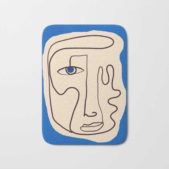 Abstract Face 49 Bath Mat Gallery Image 1