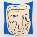 Abstract Face 49 Wall Tapestry Gallery Image 4