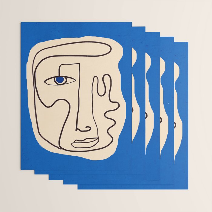 Abstract Face 49 Wrapping Paper Gallery Image 3