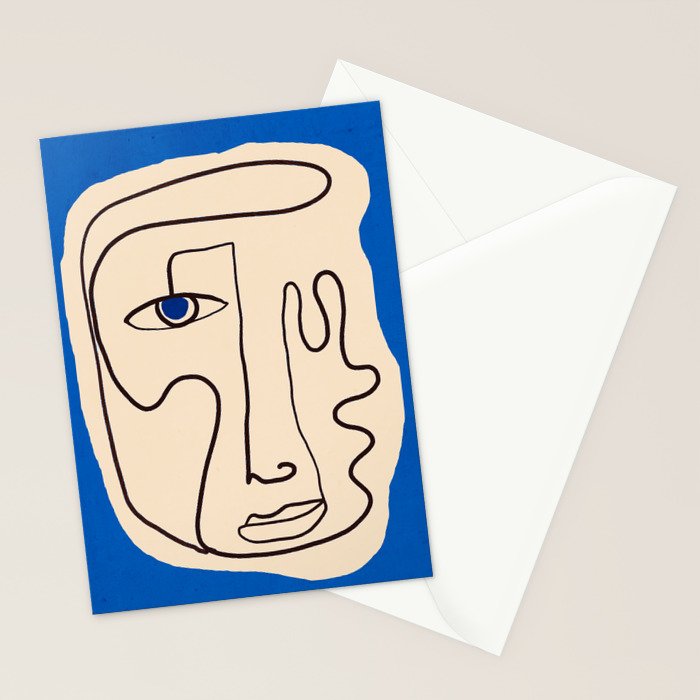 Abstract Face 49 Stationery Card Gallery Image 2