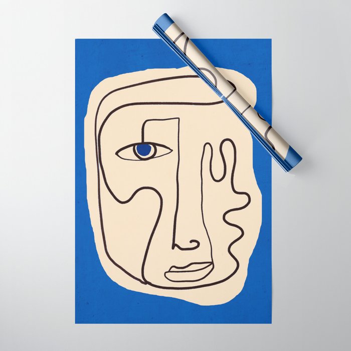 Abstract Face 49 Wrapping Paper Gallery Image 1