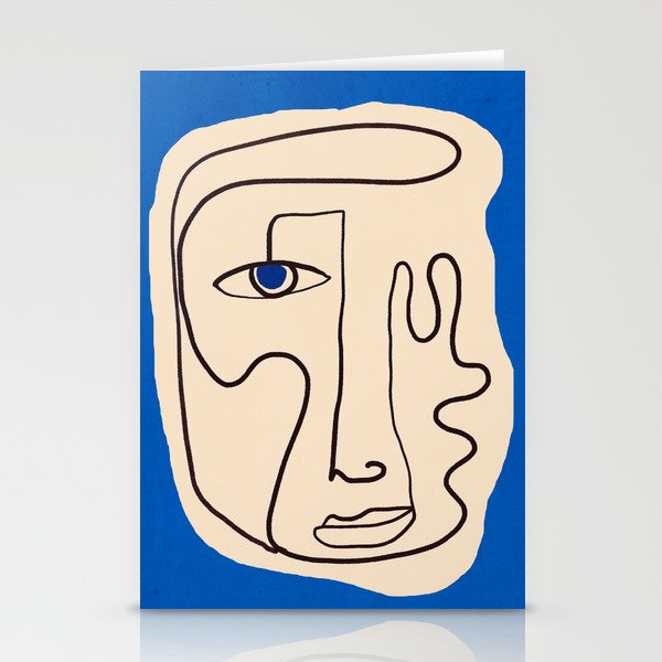 Abstract Face 49 Stationery Card Gallery Image 1