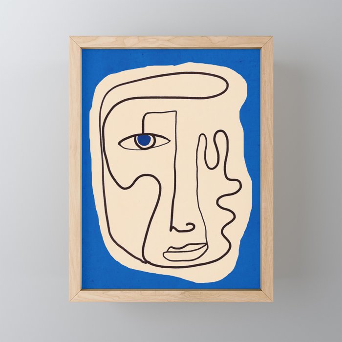 Abstract Face 49 Mini Art Print Gallery Image 1