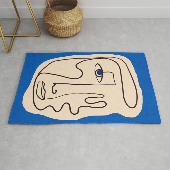 Abstract Face 49 Rug Gallery Image 1