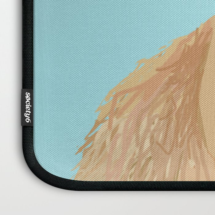 Long Haired Dachshund cream coat cute pet portraits custom dog breed art Laptop Sleeve Gallery Image 3