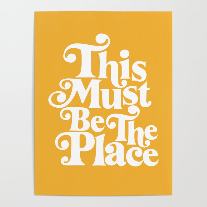 This Must Be The Place - Yellow Palette Poster Gallery Image 4