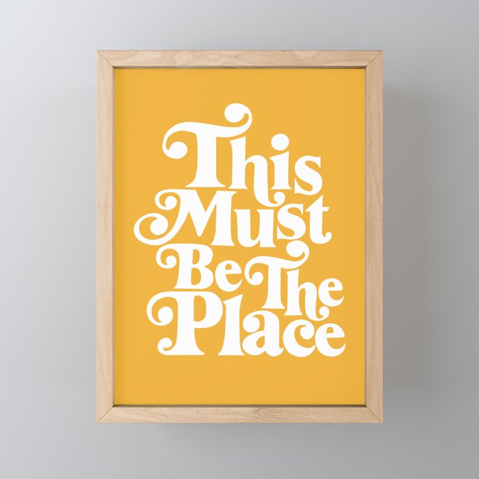 This Must Be The Place - Yellow Palette Mini Art Print Gallery Image 1