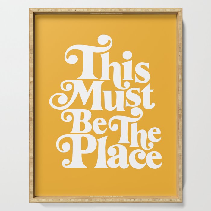 This Must Be The Place - Yellow Palette Serving Tray Gallery Image 1