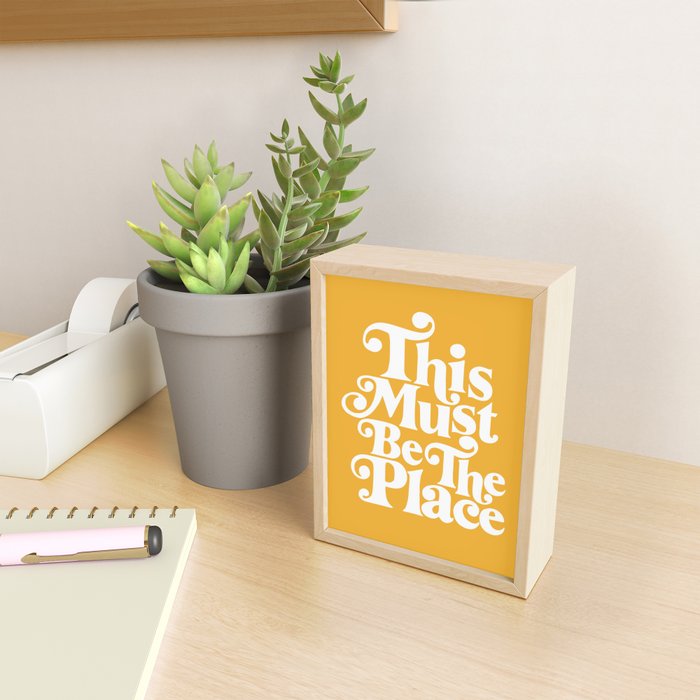 This Must Be The Place - Yellow Palette Mini Art Print Gallery Image 2